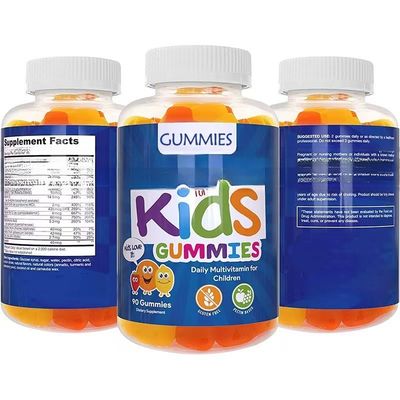 Private label OEM Vitamins Supplement Multivitamin Gummies For Kids  With Vitamin B1 B12 C D3