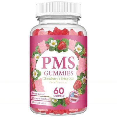 Wholesale Sugar Free Diindolylmethane Hormone Balance PMS Gummies for Relief Women's Menstrual Pain PMS Support Gummies