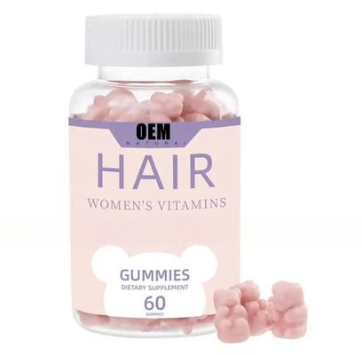 Women Vegan Private label Beauty Skin Care Hair &amp; Skin &amp; Nail Vitamin C Biotin Collagen Hyaluronic Acid Gummies