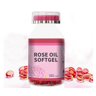 Factory Natural Health Food Rose oil soft capsule  Extract Skin Whitening with Vitamin C capsule