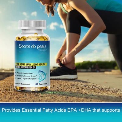 OEM/ODM Dha  Triple Strength Fish Oil Omega-3 Fish Oil 1400 mg  850 mg Active Omega-3