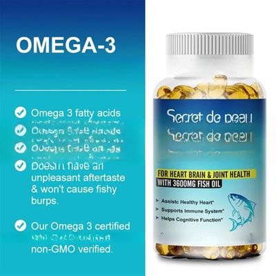 OEM/ODM Dha  Triple Strength Fish Oil Omega-3 Fish Oil 1400 mg  850 mg Active Omega-3